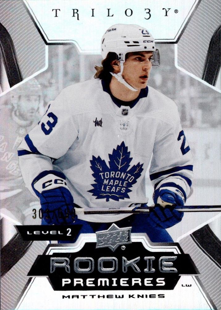 Matthew Knies #185 Toronto Maple Leafs | 2023-24 Upper Deck Trilogy