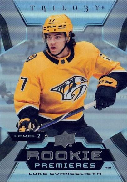 Luke Evangelista #186 Nashville Predators | 2023-24 Upper Deck Trilogy
