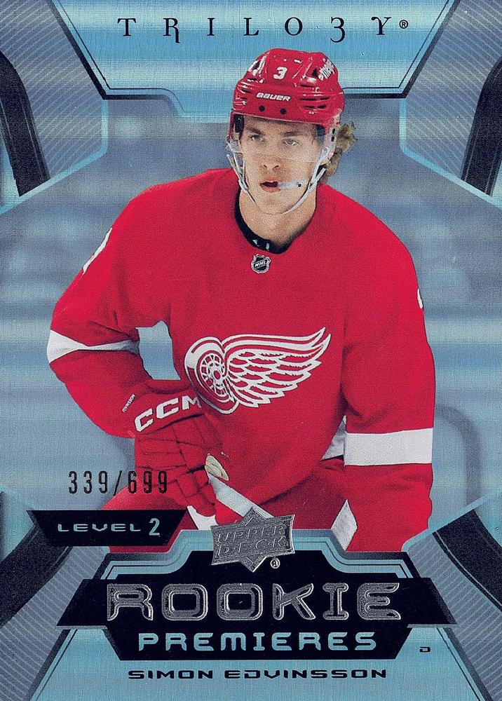 Simon Edvinsson #200 Detroit Red Wings | 2023-24 Upper Deck Trilogy