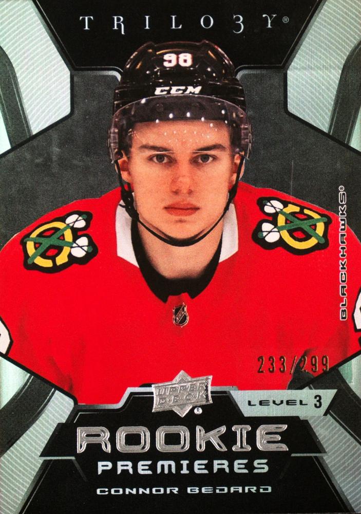 Connor Bedard #202 Chicago Blackhawks | 2023-24 Upper Deck Trilogy