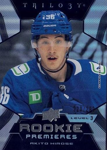 Akito Hirose #217 Vancouver Canucks | 2023-24 Upper Deck Trilogy