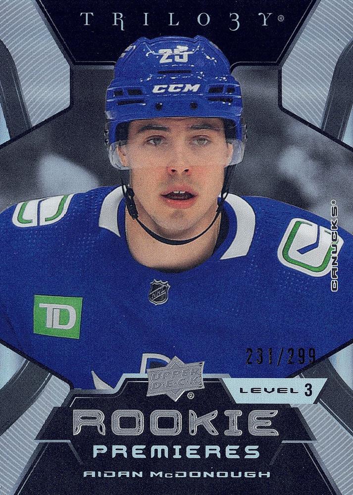 Aidan McDonough #233 Vancouver Canucks | 2023-24 Upper Deck Trilogy