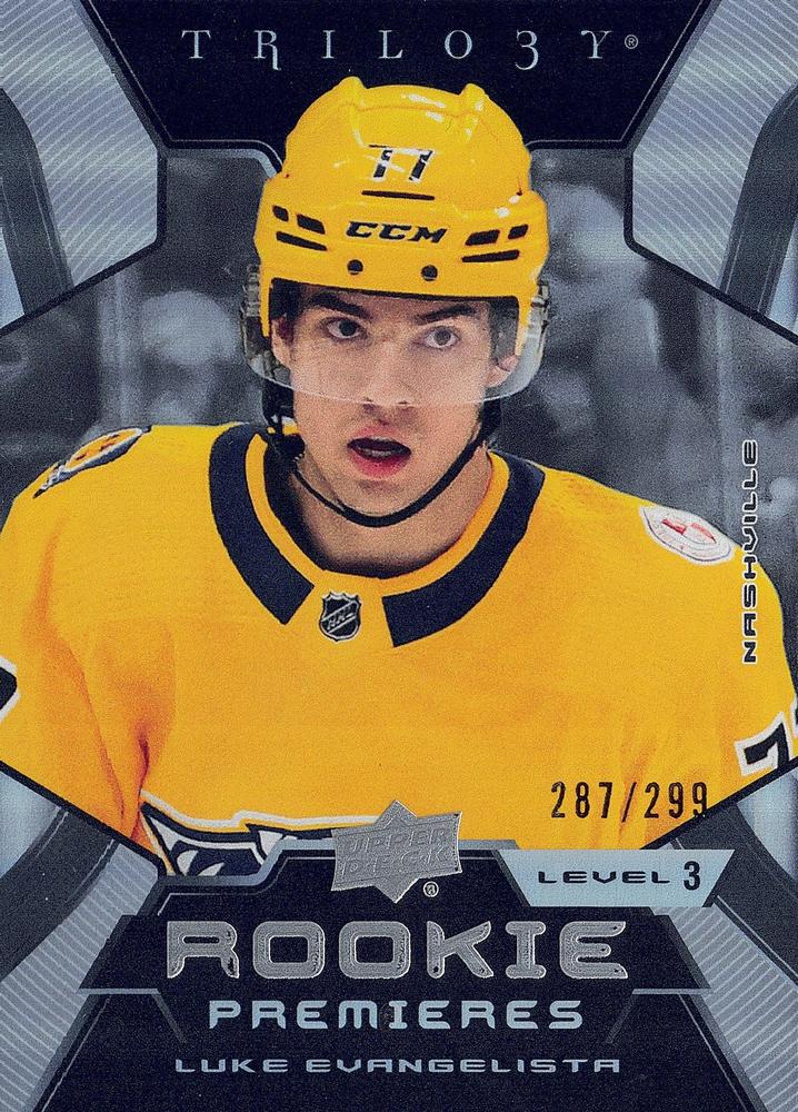 Luke Evangelista #236 Nashville Predators | 2023-24 Upper Deck Trilogy