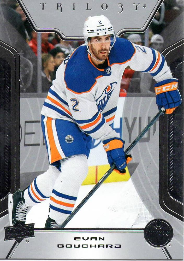 Evan Bouchard #28 Edmonton Oilers | 2023-24 Upper Deck Trilogy