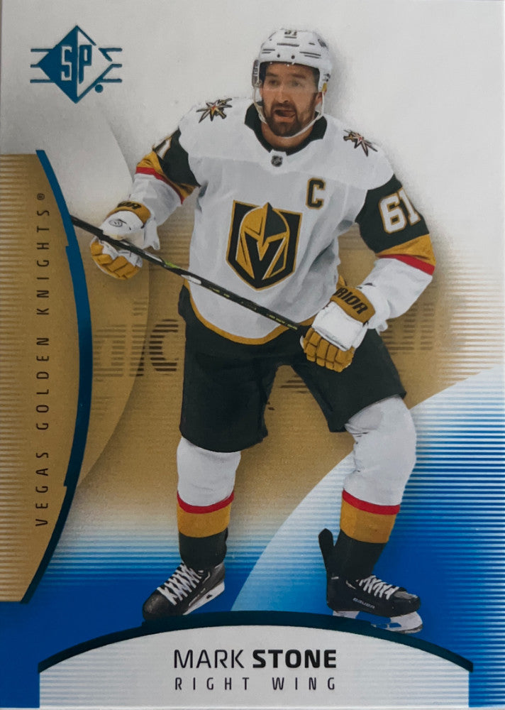 Mark Stone #43 Vegas Golden Knights | 2025-26 SP Hockey Blue Parallel (front)