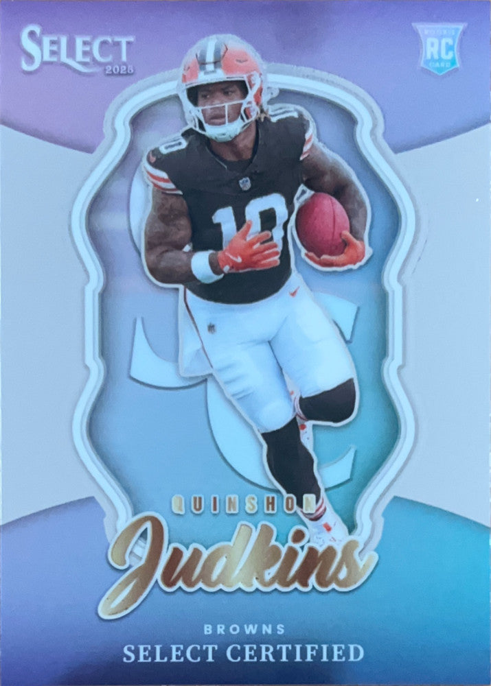 Quinshon Judkins #20 Rookie | 2025 Panini Select Certified Rookies (front)