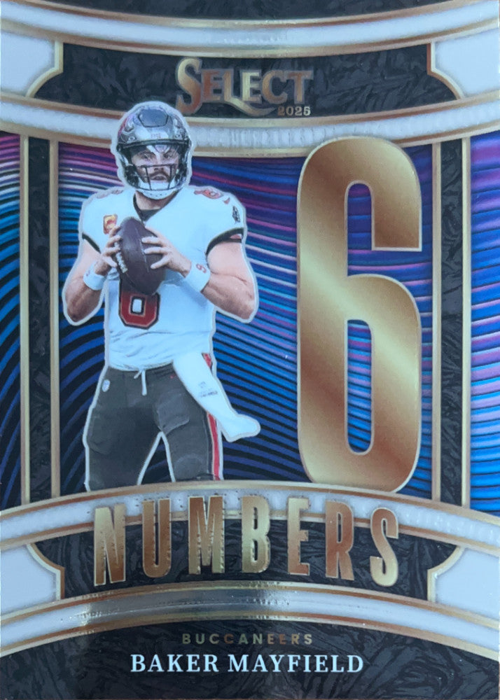 Baker Mayfield #21 | 2025 Panini Select Numbers - VERY GOOD (front)