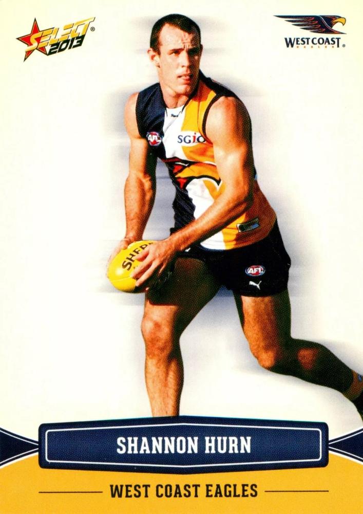Shannon Hurn #202 West Coast Eagles | 2013 Select AFL Champions