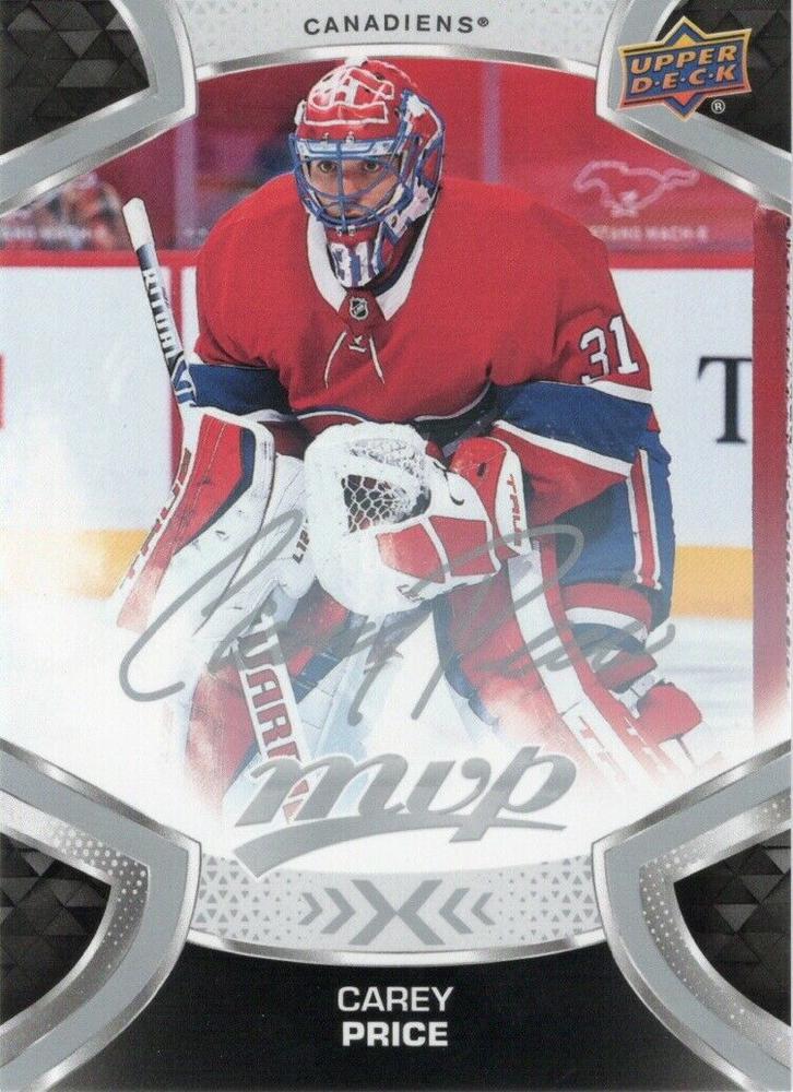 Carey Price #202 Montreal Canadiens | 2021-22 Upper Deck MVP Silver Script