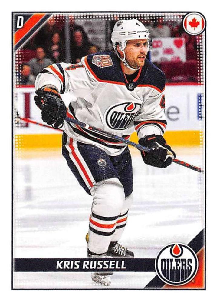 Kris Russell #204 Edmonton Oilers | 2019-20 Topps NHL Sticker Collection