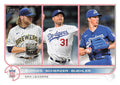 NL ERA Leaders (Corbin Burnes / Max Scherzer / Walker Buehler) #204 Multi-Team | 2022 Topps