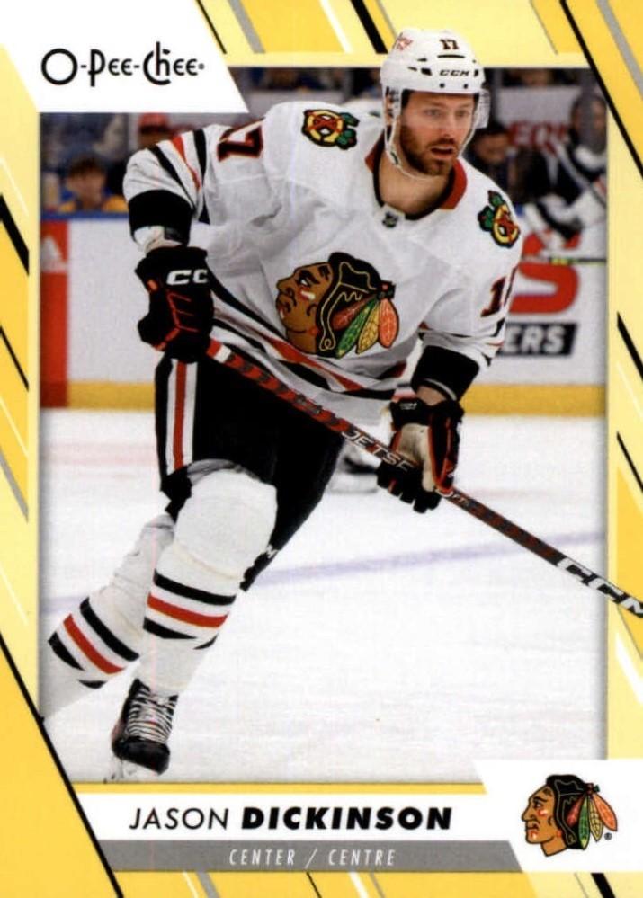 Jason Dickinson #204 Chicago Blackhawks | 2023-24 O-Pee-Chee Yellow Border
