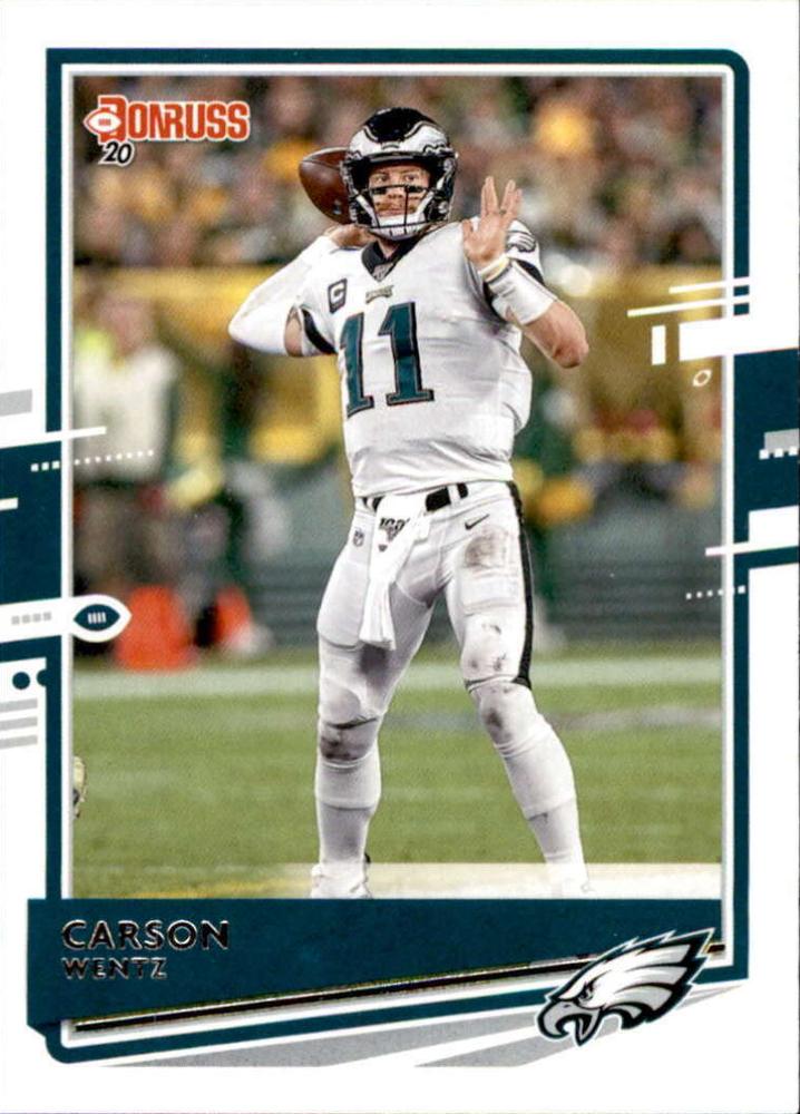 Carson Wentz #205 Philadelphia Eagles (White jersey) | 2020 Panini Donruss | NFL Football