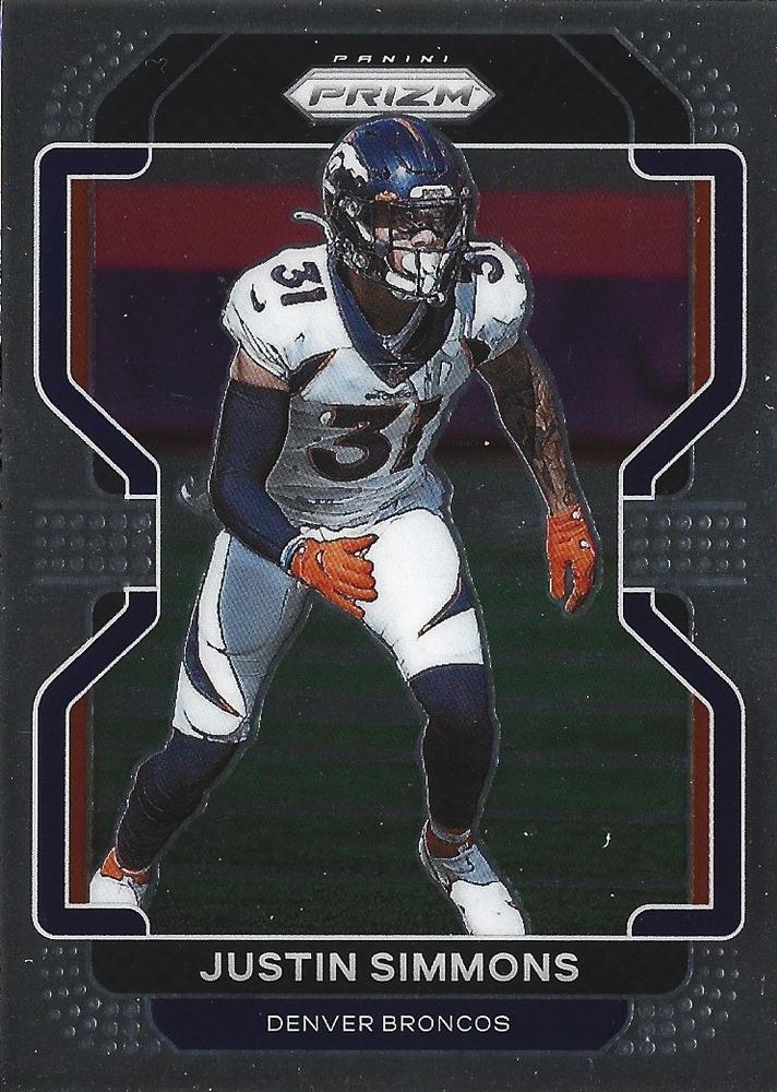 Justin Simmons #205 Denver Broncos | 2021 Panini Prizm | NFL Football