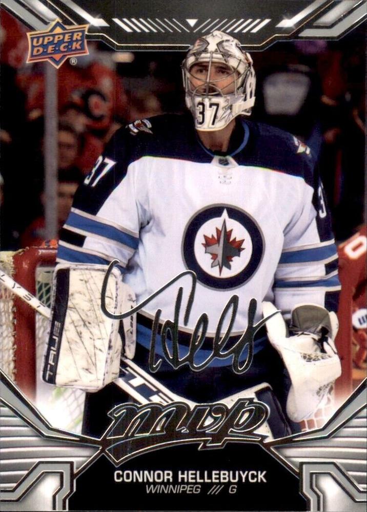 Connor Hellebuyck #205 Winnipeg Jets | 2022-23 Upper Deck MVP Silver Script