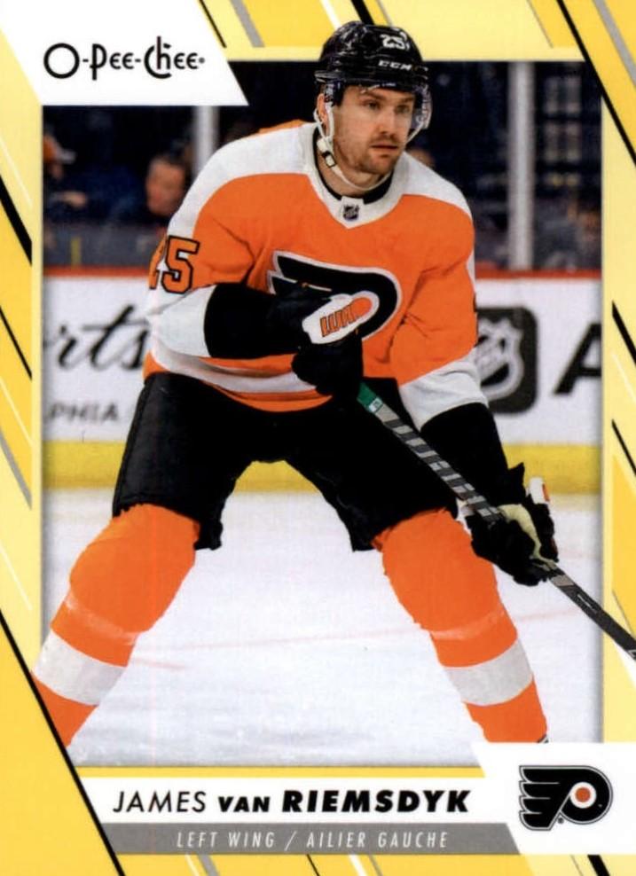 James van Riemsdyk #205 Philadelphia Flyers | 2023-24 O-Pee-Chee Yellow Border