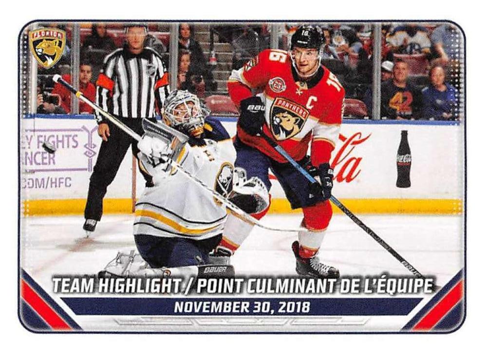2018/19 Team Highlight #206 | 2019-20 Topps NHL Sticker Collection