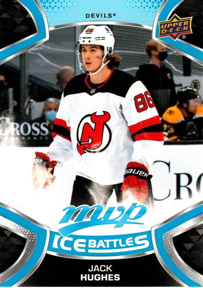 Jack Hughes #207 New Jersey Devils | 2021-22 Upper Deck MVP Ice Battles