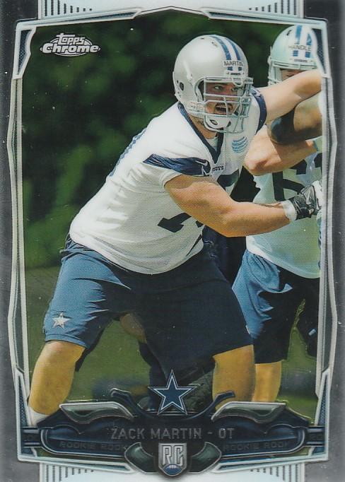 Zack Martin #207 Dallas Cowboys Rookie | 2014 Topps Chrome | NFL Football