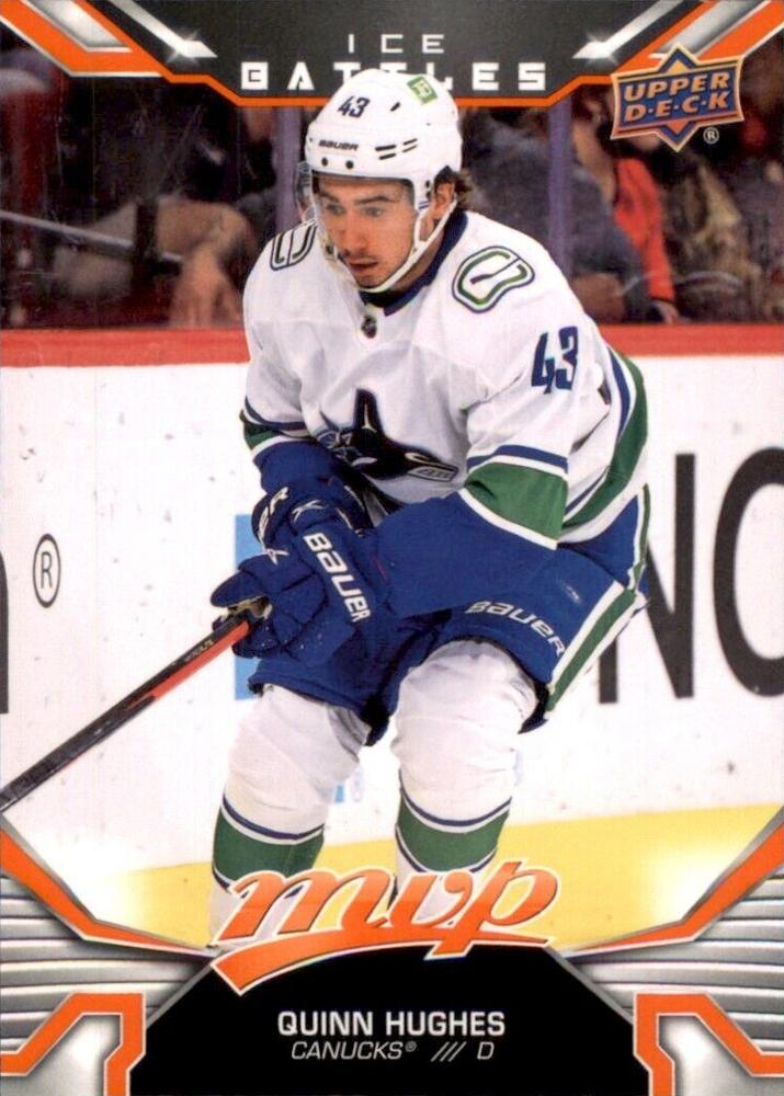 Quinn Hughes #208 Vancouver Canucks | 2022-23 Upper Deck MVP Ice Battles