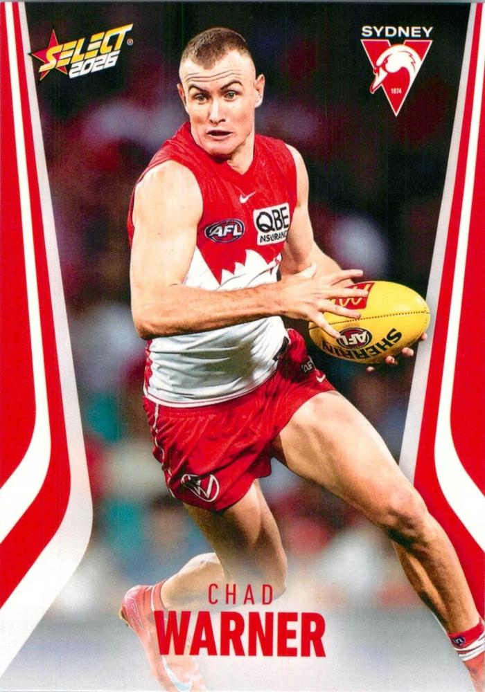 Chad Warner #208 Sydney Swans | 2026 Select AFL Footy Stars