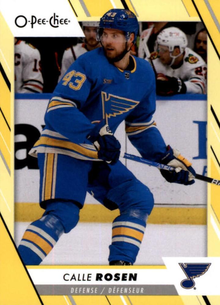 Calle Rosen #209 St. Louis Blues | 2023-24 O-Pee-Chee Yellow Border