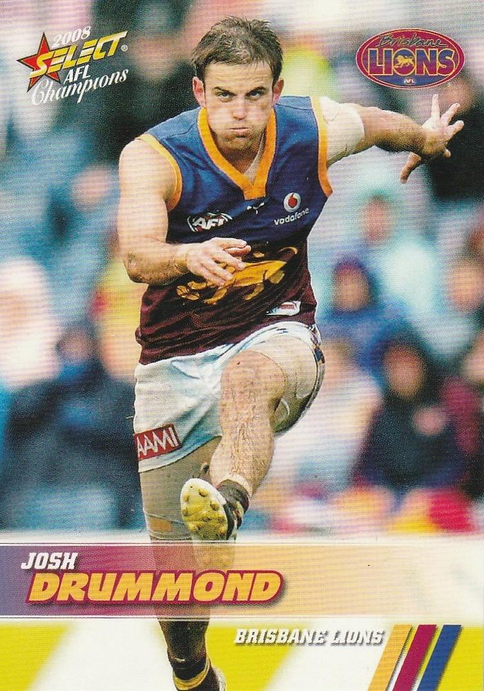 Josh Drummond #20 Brisbane Lions | 2008 Select AFL Champions