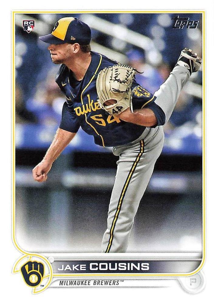 Jake Cousins #20 Milwaukee Brewers | 2022 Topps
