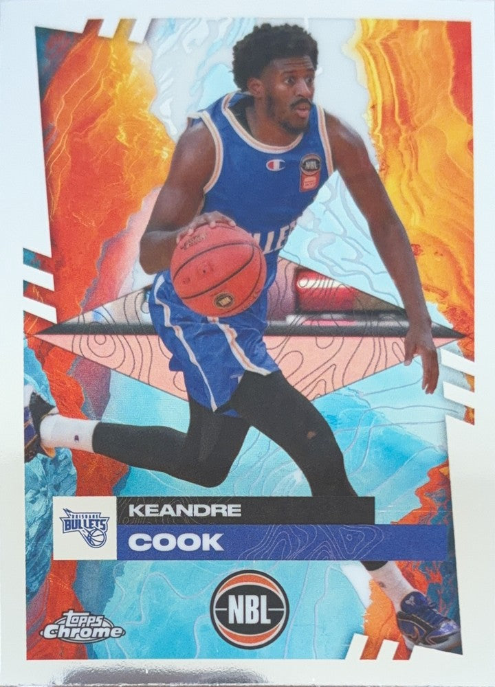 Keandre Cook #20 Brisbane Bullets | 2024-25 Topps Chrome NBL (front)