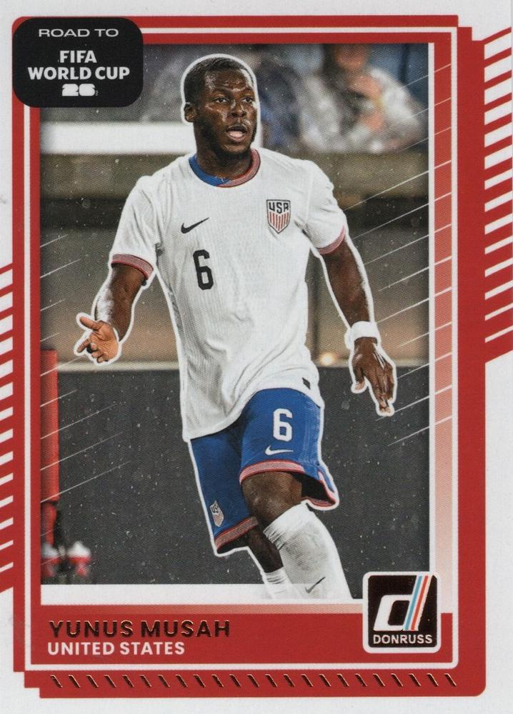 Yunus Musah #20 USA | 2025-26 Donruss Road to FIFA World Cup