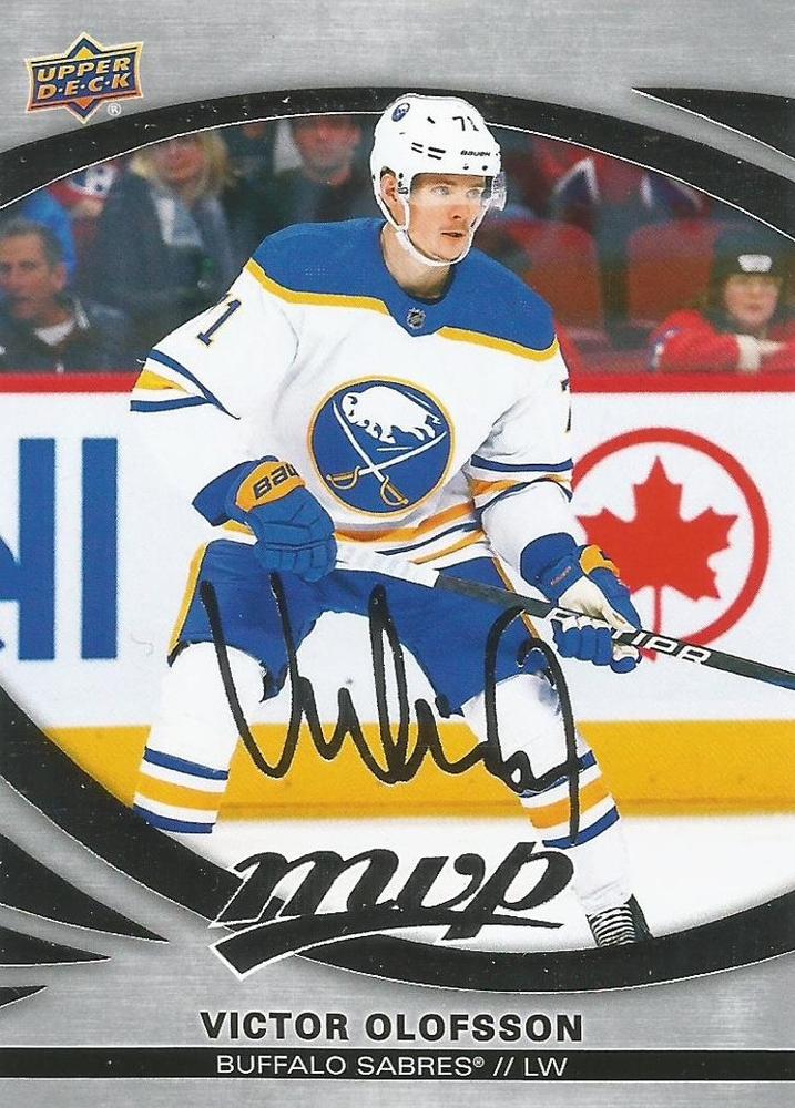 Victor Olofsson #210 Buffalo Sabres | 2023-24 Upper Deck MVP Silver Script