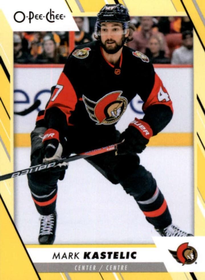 Mark Kastelic #210 Ottawa Senators | 2023-24 O-Pee-Chee Yellow Border