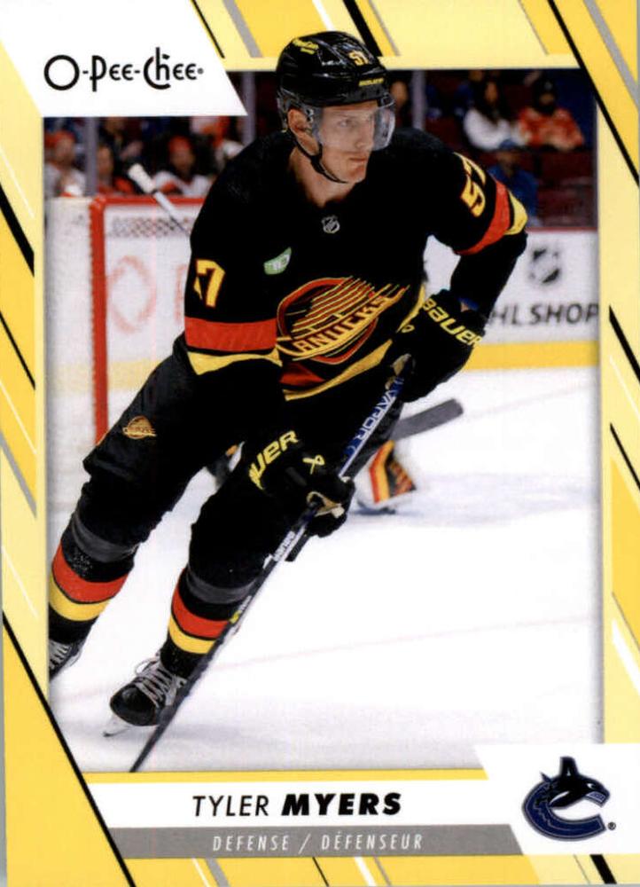Tyler Myers #212 Vancouver Canucks | 2023-24 O-Pee-Chee Yellow Border