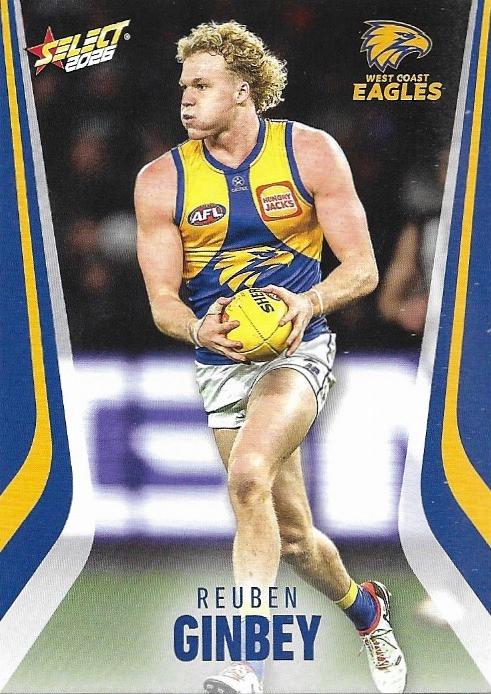 Reuben Ginbey #212 West Coast Eagles | 2026 Select AFL Footy Stars