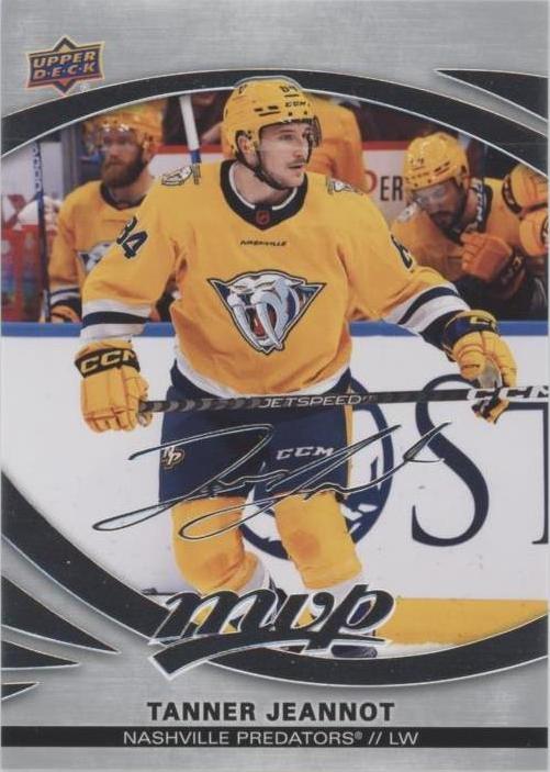 Tanner Jeannot #213 Nashville Predators | 2023-24 Upper Deck MVP Silver Script