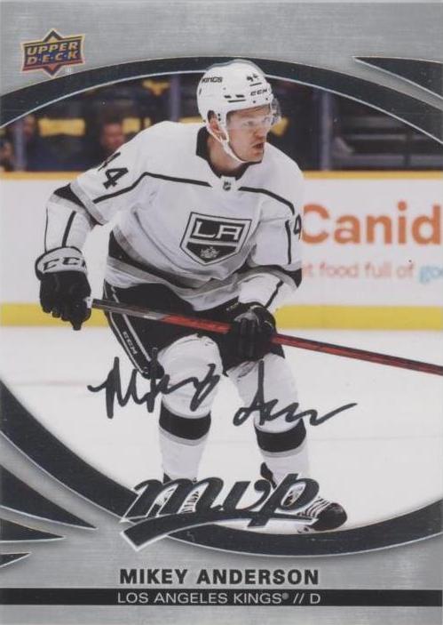 Mikey Anderson #214 Los Angeles Kings | 2023-24 Upper Deck MVP Silver Script