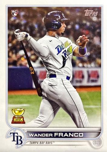Wander Franco #215 Tampa Bay Rays (Batting, throwback jersey) | 2022 Topps