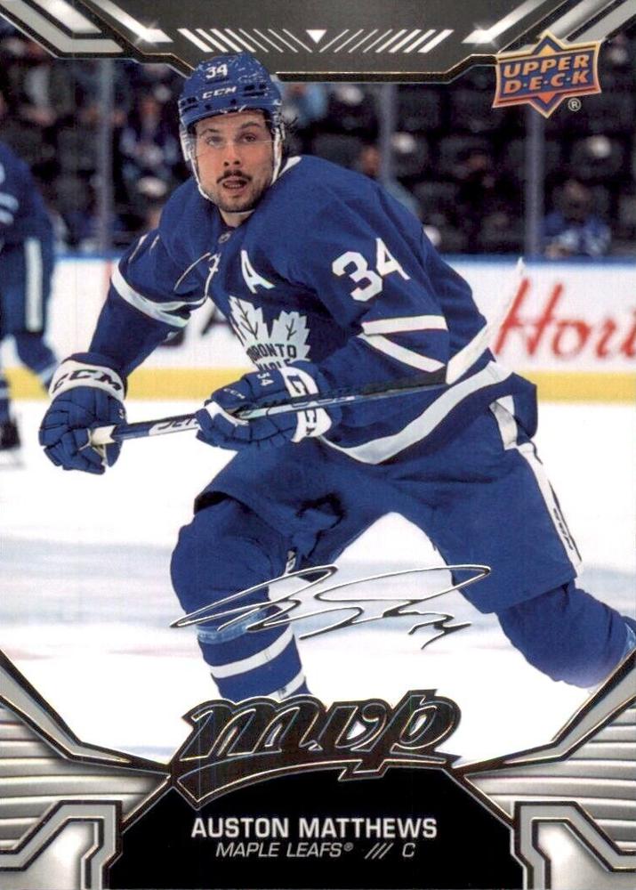 Auston Matthews #215 Toronto Maple Leafs | 2022-23 Upper Deck MVP Silver Script