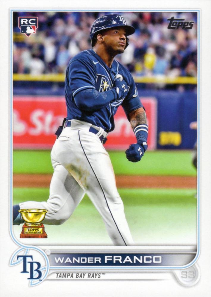 Wander Franco #215 Tampa Bay Rays (Factory set, Large RC logo) | 2022 Topps