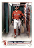 Kyle Schwarber #216 Boston Red Sox (Walking in hall) | 2022 Topps