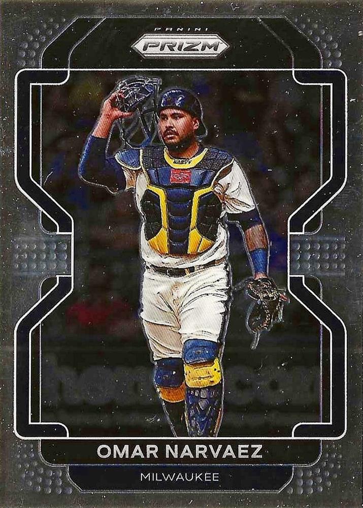 Omar Narvaez #217 Milwaukee Brewers | 2022 Panini Prizm