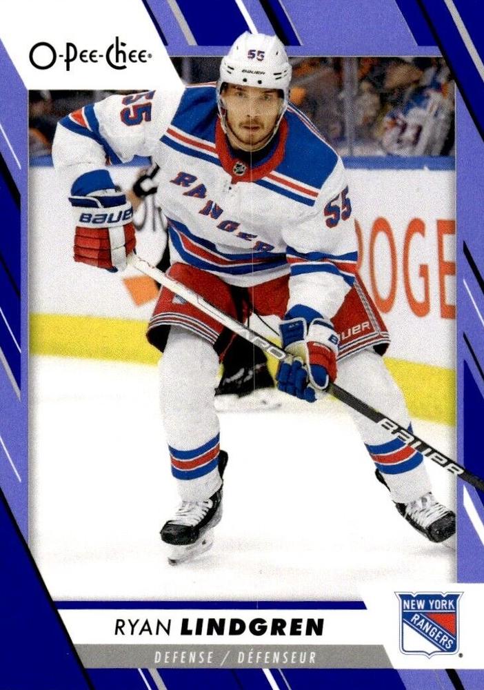 Ryan Lindgren #217 New York Rangers | 2023-24 O-Pee-Chee Blue Border