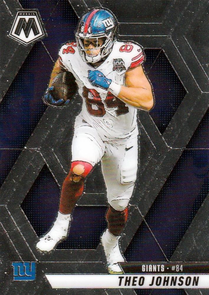 Theo Johnson #217 New York Giants | 2025 Panini Mosaic | NFL Football