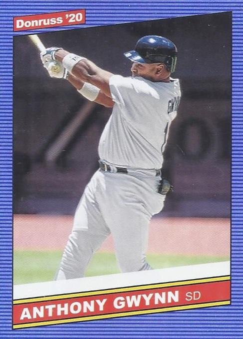 Tony Gwynn #218 San Diego Padres ("Anthony Gwynn" on front, black card number circle on back) | 2020 Donruss