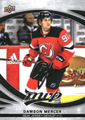 Dawson Mercer #218 New Jersey Devils | 2023-24 Upper Deck MVP Silver Script