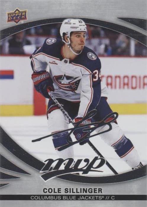 Cole Sillinger #219 Columbus Blue Jackets | 2023-24 Upper Deck MVP Silver Script