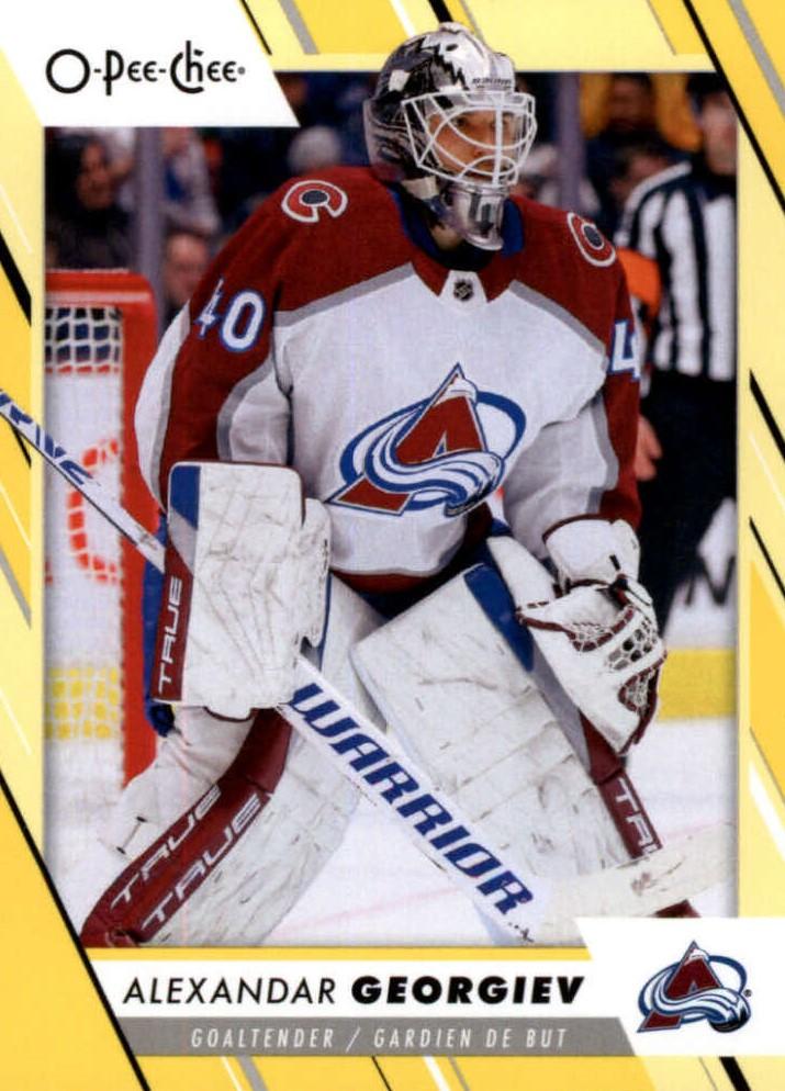 Alexandar Georgiev #219 Colorado Avalanche | 2023-24 O-Pee-Chee Yellow Border