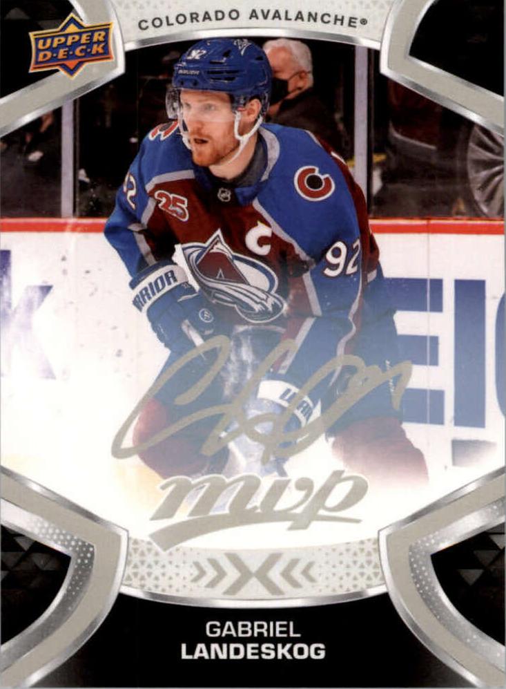 Gabriel Landeskog #21 Colorado Avalanche | 2021-22 Upper Deck MVP Silver Script