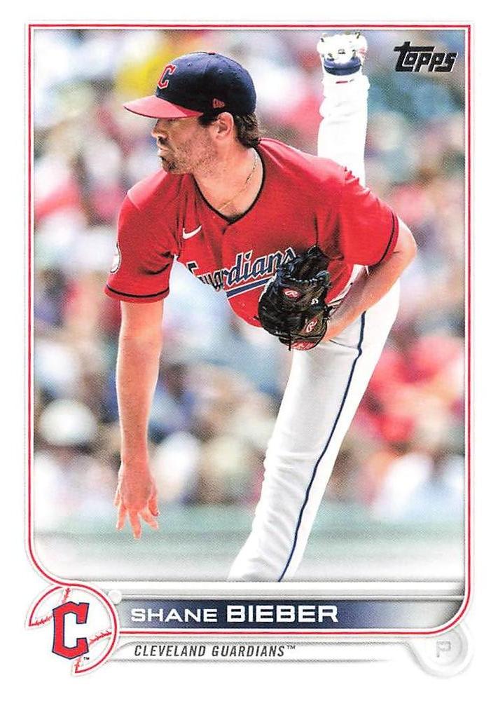 Shane Bieber #21 Cleveland Guardians | 2022 Topps