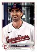 Shane Bieber #21 Cleveland Guardians (White jersey) | 2022 Topps